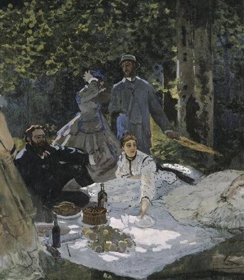 Claude Monet Le dejeuner sur l'herbe oil painting image
